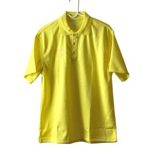 New Wegmans Grocery Yellow Polo Men's Medium Short Sleeve‎ Employee Work Shirt